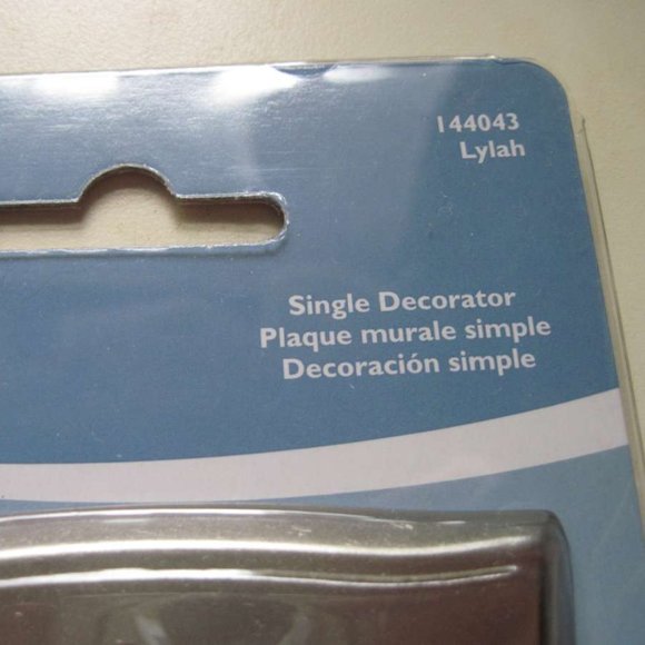 Brainerd Single Decorator Lylah Rocker Light Switch Covers Vintage Nickel Silver - Picture 3 of 11